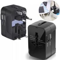 Universalus adapteris su 2 USB jungtimis