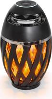Lauko "Bluetooth" garsiakalbis su liepsnos šviesa, belaidis LED stalinis šviestuvas, IP65 atsparus vandeniui, stereofoninis garsas terasai, sodui, stovyklavimo dovanoms, gimtadienio dovana vyrams (be įdėklo)