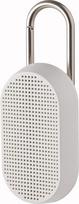 Lexon MINO T Bluetooth Speaker with Carabiner, Water Resistant (White)