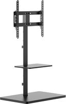 PureMounts TV Ständer, Standfuss, Universal Fernsehständer für 32 - 65 Zoll Samsung, LG, Philips, Panasonic uvm., Max. Vesa 400x400 ir 35 kg, schwarz