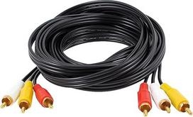 Qneneam 5M 3RCA Phono Male to 3RCA 3x RCA Phono Male RCA Audio Video AV TV kabelis Male to Male Didelio našumo jungtis geresnei garso ir vaizdo patirčiai užtikrinti