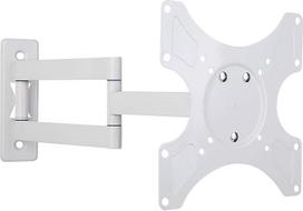 TECHLY Sieninis televizoriaus laikiklis LED LCD 19 - 37, pakreipiamas, 3 jungtys, baltas ICA-LCD 2903 WH - Sieniniai plokščiųjų ekranų laikikliai (25 kg, 48,3 cm (19), 94 cm (37"), 75 x 75 mm, 200 x 200 mm, baltas)