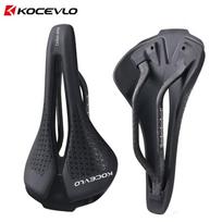 Ultra-light carbon bow bicycle seat cushion mountain road bike saddle leather seat cushion M