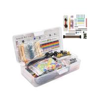 „Pasidaryk pats“ projekto pradinis rinkinys, skirtas Arduino UNO R3 rinkiniui, elektroninis „pasidaryk pats“ rinkinys, elektroninių komponentų rinkinys su dėžute, 830 jungčių duonos plokštė