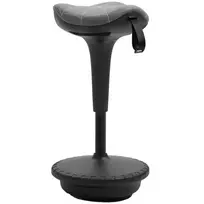 Vinsetto biuro kėdė su pasukimo funkcija, ergonomiška, reguliuojamo aukščio 65,5-83,5 cm, 120° pakreipiama, pilkos spalvos