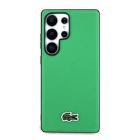 Lacoste Iconic Petit Pique Woven Logo MagSafe Case for Samsung Galaxy S25 Ultra