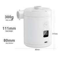 Portable Electric Air Pump for Outdoor, Camping, and Inflatable Items balta