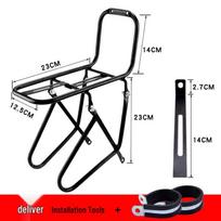 Diskinio stabdžio priekinė bagažinė kalniniams dviračiams - Plieninė ilgo nuotolio dviračio krepšio aksesuaras One Size