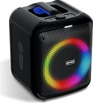 "Gemini Sound" GGO serijos GGO-650L nešiojamasis "Bluetooth Boombox", 100 W ir 200 W modeliai, LED vakarėlių šviesos, TWS poravimas, belaidis mikrofonas, įkraunamas akumuliatorius, USB, Aux, 10 valandų atkūrimo laikas