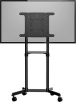 "StarTech.com" televizoriaus krepšelis TV stovas su ratukais 37-70 colių VESA ekranams (70 kg) TV stovas su lentyna ir daiktadėže Besisukantis / pasukamas ekranas Universalus televizoriaus laikiklis ant ratukų (MBLTVSTNDEC)