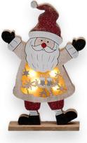 SHATCHI LED medinis Kalėdų Kalėdų Senelis Sniego Senis Elnias Xmas Namų vidaus stalo apdaila Ornamentai Centrepiece 27cm Mediena