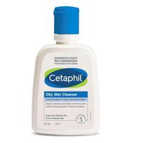 Cetaphil valiklis riebiai odai, kasdienis veido prausiklis riebiai, į aknę linkusiai odai, švelniai putojantis, 125 ml