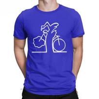 Hipsterio La Linea Dviratininko Marškinėliai Vyrams Apvalia Kakla Medvilniniai Grafiniai Marškinėliai Trumpomis Rankovėmis Drabužiai Camisa Streetwear S