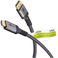 Goobay Plus DisplayPort™ auf HDMI™ Kabel (4K@60Hz), 1.0m 65268