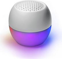 Boompods Soundflare Sustainable Portable Mini Bluetooth Speaker, Made of Ocean Bonded Plastics, Outdoor Speaker Small, IPX6 Waterproof, 5 Hours Playtime, Micro, White