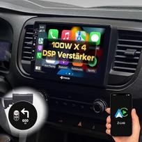 DYNAVIN Android automobilinis radijas su navigacija, skirtas Toyota ProAce Opel Vivaro Peugeot Expert, 9 colių OEM radijas su belaidžiu Carplay ir Android Car, Head-up ekranas, DAB+: D9-TYPA Premium Flex