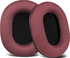 SOULWIT® Profesionalūs pakaitiniai ausų įdėklai ATH Audio-Technica DJ ausinėms M50x / M50xBT / M50RD / M40X / M30x / M20x / MSR7 / SX1, ausų įdėklai su patvariu tinkliniu audiniu ir didelio tankio putomis