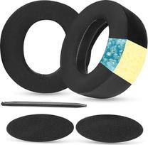 TaiZiChangQin Vėsinančios gelinės ausų pagalvėlės Pakaitinės ausų pagalvėlės, suderinamos su "Sony PlayStation Pulse Elite" belaidėmis ausinėmis "Ice Silk Fabric" triukšmą izoliuojančiomis putomis (netinka "Pulse 3D")