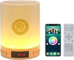 Telawah Quran Bluetooth Speaker with Remote Control, Quran Speaker, Quran Smart Touch LED Lamp, MP3 Music Player, Coran Night Light, Azan Speaker, Bedside, Desk, Table Lamp