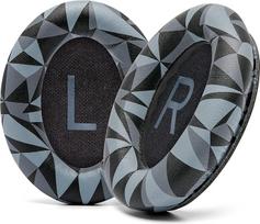 WC PadZ QC45 - Ear Pads for Bose QuietComfort 45 / QuietComfort Se/QuietComfort Wireless Manufactured by Wicked Cushions | Extra Thick Cushions | Premium Durable Stitching | Geo Grey