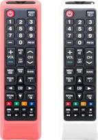 [2 pakuotės] Šviečiantis "Samsung" televizoriaus nuotolinio valdymo pultelio pakeitimas, universalus silikoninis dėklas su dirželiu, šviečiantis tamsoje