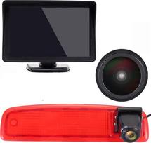 「18 mm objektyvas Aukščiausios kokybės atbulinės eigos kamera + 4,3 colių TFT LCD ekrano monitorius」Automobilio stogo atbulinės eigos kamera, skirta "Renault Dacia" trečiajam "Dokker Logan MCV" 89037431 3-iasis stabdžių žibintas