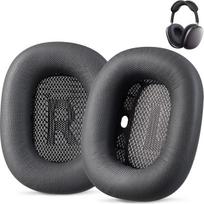 "AHG Accessory House" pakaitiniai "Airpods Max" ausinių įdėklai, suderinami su "Apple" ausinėmis (kosminės pilkos spalvos) Aukščiausios kokybės PU oda, didelio tankio putos, stiprus magnetas
