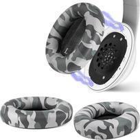 "Geekria SNAP" magnetiniai ausų įdėklai "Beats Studio 3 Wireless/2 Series", lengvai perjungiami ausų įdėklai, pakeičiami per kelias sekundes (kamufliažinė baltyminė oda, 1 pora)