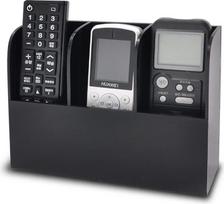 "Lamavido" 3 X 8,3 cm juodas nuotolinio valdymo TV DVD Blu Ray oro kondicionavimo makiažo šepetėlių laikymo dėžutė "Heavy Duty" itin didelė 3 skyriai