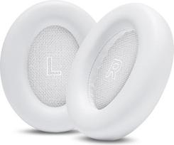 "WC PadZ QC Ultra" - patobulinti "Bose QuietComfort Ultra" ausų kilimėliai, pagaminti "Wicked Cushions" | Patogesni ir storesni | Diamond White