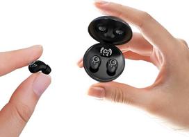 "Xmenha" nematomos mažos ausinės Belaidės "Bluetooth In-Ear" ausinės Tikros mini belaidės ausinės ausinės Ausinės ausinės Mažiausios miego ausinės "Bluetooth" belaidės ausinės mažoms ausims Ausų kanalai