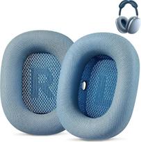 AHG Accessory House Ausinių pagalvėlės Pakaitinės "Airpods Max" ausinių pagalvėlės, suderinamos su "Apple" ausinėmis Aukščiausios kokybės PU oda, didelio tankio putos, stiprus magnetas, dangaus mėlyna