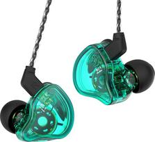 CCZ Melody In-Ear Monitors, Wired In-Ear Headphones, Earphones Without Microphone, IEM HiFi Bass with 1DD 1BA, Ear Fins, 4N OFC Cable for Musicians, Singers, Drummers, Stage, Studio