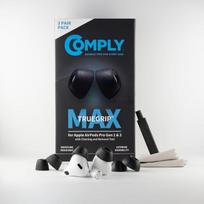 Comply TrueGrip MAX | Premium Memory Foam pakaitiniai ausų kištukai "Apple AirPods Pro" (1 ir 2 kartos) | SmartSkin™ technologija | Juoda, įvairių dydžių, S/M/L, 3 poros