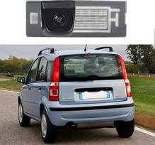 HD atbulinės eigos kamera Naktinis matymas Automobilio galinio vaizdo kamera Parkavimo pagalbos atbuline eiga sistema, skirta "Fiat Panda Mk3 Mk4" 169 312 319 tipo automobiliui 2003-2012 m. (OEM: 71734797, 71771501)