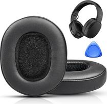 Pakaitinės ausinių pagalvėlės, suderinamos su "Skullcandy Crusher Wireless/EVO/ANC", "Hesh3" ausinėmis, patobulintos ausinių pagalvėlės su minkšta baltymine oda ir atminties putomis (juodos spalvos)