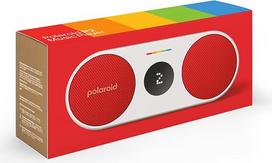 Polaroid P2 - Powerful Portable Wireless Bluetooth Speaker Rechargeable with Dual Stereo Pairing - Red and White