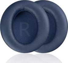 Q45 pakaitiniai ausų įdėklai, suderinami su "Anker Soundcore Space Q45" ausinėmis.Akkiv pakaitiniai ausų įdėklai yra minkšti, megzti su atminties putomis, mėlyni