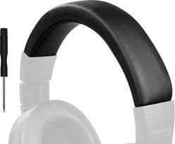 SOULWIT Protein Leather Headband Cover for Audio-Technica ATH M40, M40X Headphones, Replacement Headband Pad Repair Part