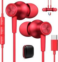 USB C ausinės "Galaxy A55 A35 A16 5G A54 A34 Samsung S24 S23, C tipo ausinės su kabeliu, mikrofonu, USB C jungtimi, skirtos "iPhone 16 15 Pro Max iPad Air Pixel 9 8a 7 6 Xiaomi 14T