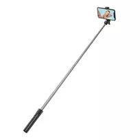 Asmenukių lazda WHS1Y telescopic tripod 1m with phone holder – juodos spalvos