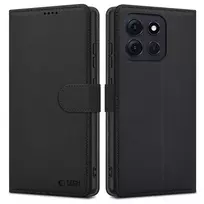 Tech-Protect Wallet dėklas skirtas Motorola Moto G86 5G – juodos spalvos