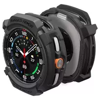 Spigen Rugged Armor dėklas skirtas Samsung Galaxy Watch 8 Classic 46mm – Matte juodos spalvos