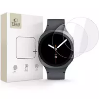 Tech-Protect Glass Fit+ 2-pack apsauginis stiklas skirtas Samsung Galaxy Watch 8 44 mm – transparent