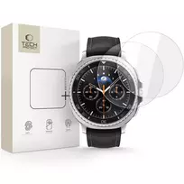 Tech-Protect Glass Fit+ 2-pack apsauginis stiklas skirtas Samsung Galaxy Watch 8 Classic 46 mm – transparent