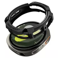 Spigen Rugged Armor dėklas skirtas Samsung Galaxy Watch 8 44mm – Matte juodos spalvos