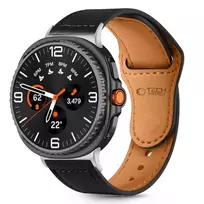 Tech-Protect Leatherfit apyrankė skirta Samsung Galaxy Watch 40/44/46 mm – juodos spalvos