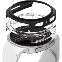 Ringke Slim 2-pack dėklas skirtas Samsung Galaxy Watch 8 44mm – skaidrus-Matte juodos spalvos