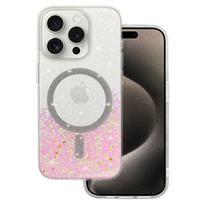 Tel Protect Moonlite Magsafe dėklas skirtas Samsung Galaxy S25 Edge rožinės spalvos skaidrus