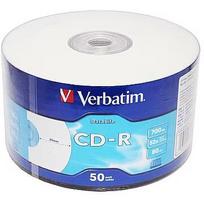 Verbatim CD-R Verbatim [ 50pcs, 700MB, 52x, wrap | INKJET PRINTABLE 43794